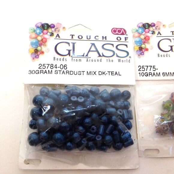 Jewelry Making Bead Sets 3 Packs A Touch of Glass Teal Amethyst/ Pink Mix #4 - Picture 2 of 8